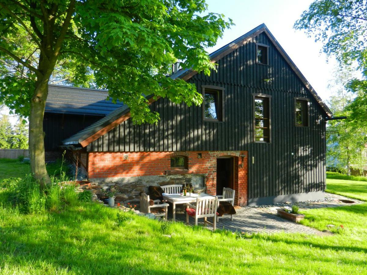 Ferienhaus Berghuette Vogtland In Klingenthal Villa Bagian luar foto